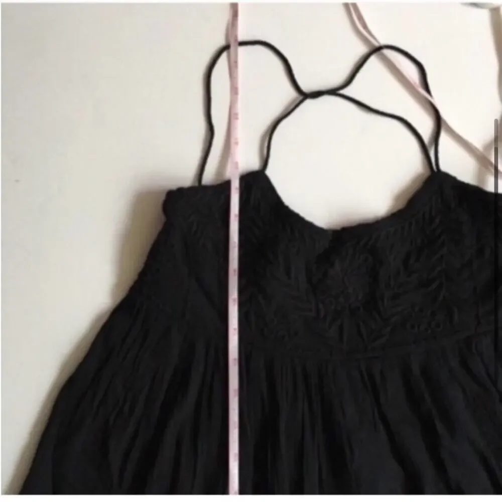 Free People Black Blackbird Blouse Size XS Extra Small